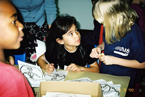 Autographing her book